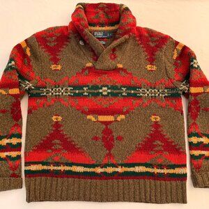 Vintage Men's Ralph Lauren Southwestern Sweater
